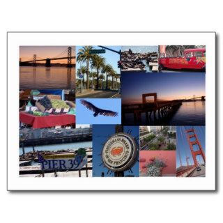 San Francisco Photo Collage Post Card