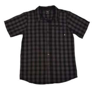 Nike 6.0 Boys Plaid Button Down Shirt Black XL  Fashion T Shirts  Clothing