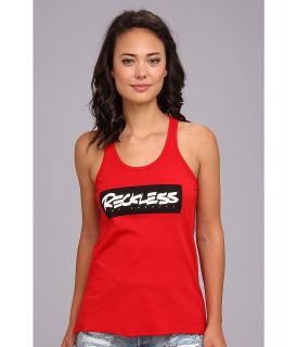 Young & Reckless Scrawl Box Tank Womens Sleeveless (Red)