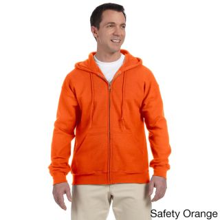 Gildan Gildan Mens Dryblend 50/50 Full zip Hooded Jacket Orange Size XXL