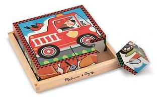 vehicles cube puzzle by little butterfly toys