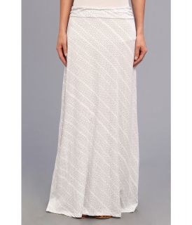 Alternative Apparel Printed Peony Skirt Womens Skirt (White)