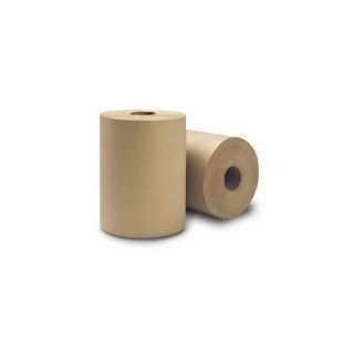 Bay West 46000 Paper Towel Roll, Hardwound, 8" Width x 425' Length, Natural (Pack of 12) Brown Paper Towels