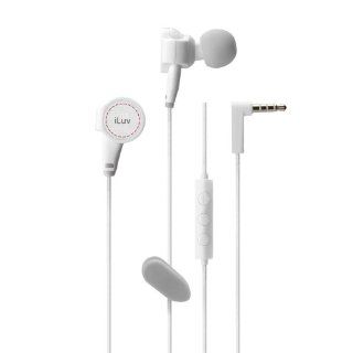 iLuv IEP425WHT ReF High Fidelity Stereo Earphone with SpeakEZ Remote for iPad/iPhone/iPod   White Electronics