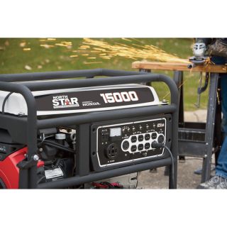 NorthStar Generator — 15,000 Surge Watts, 13,500 Rated Watts, Electric Start, EPA and CARB-Compliant  Portable Generators