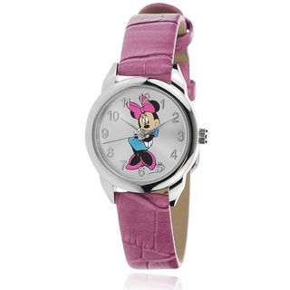 Disney Minnie Mouse Faux Leather Girl's Analog Watch Disney Women's Disney Watches