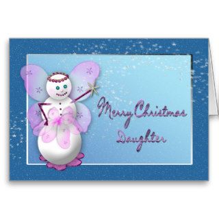 CHRISTMAS   SNOW FAIRY   MAGICAL    DAUGHTER GREETING CARDS