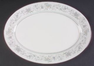 Oxford (Div of Lenox) Spring 13 Oval Serving Platter, Fine China Dinnerware   M