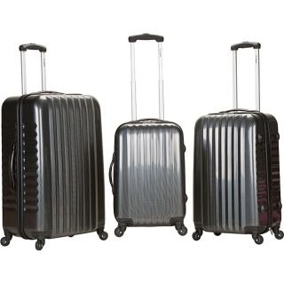 Rockland Vernon Lightweight Carbon 3 piece Hardside Spinner Upright Luggage Set