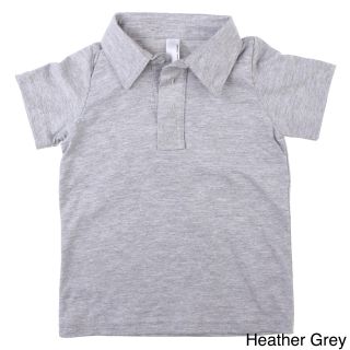 American Apparel American Apparel Kids Fine Jersey Leisure Polo Shirt Grey Size 0  3 Months