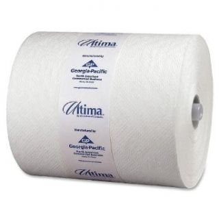Georgia Pacific 2530 Ultima High Capacity Premium Paper Towel Roll, 1 Ply, 8.250" Width x 425' Length, White (Pack of 12)