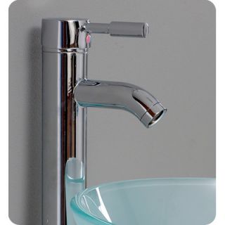 Fresca Vetro 17.75 Cristallino Modern Glass Bathroom Vanity Set with
