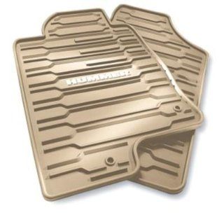 GM # 12499705 Floor Mats   Front & Rear Premium All Weather Set   Cashmere with Hummer Logo Automotive