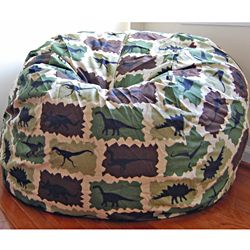 Ahh Products Camouflage Dinosaurs Cotton Washable Bean Bag Chair