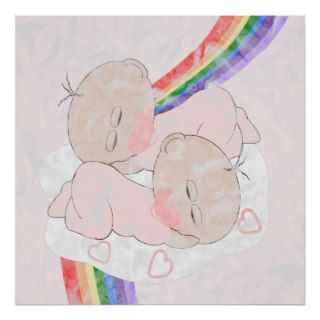 Rainbow Baby Twins Print