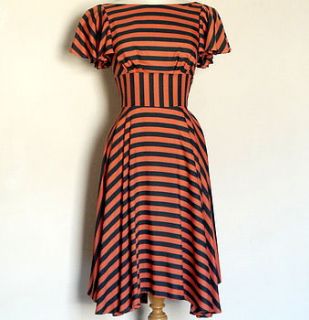 striped swing dress by dig for victory