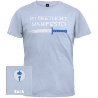 Streetlight Manifesto   Dagger T Shirt   Small Light Blue Clothing