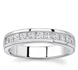Platinum Princess Cut Diamond Band (G/VS2, 1 ct. tw.) Jewelry