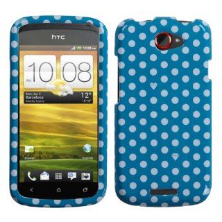 Design Graphic Plastic Case Protector Cover (Blue Dots) for HTC One S OneS 1S T Mobile Cell Phones & Accessories