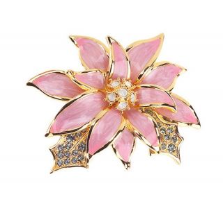 Nolan Millers Poinsettia Flower Pin —