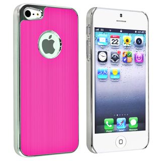 BasAcc Hot Pink Brushed Chrome Aluminum Rear Case for Apple iPhone 5 BasAcc Cases & Holders