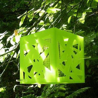 cube bird feeder by flock follies