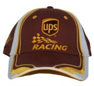 Nascar UPS Racing Hat Cap   Brown / Yellow Clothing