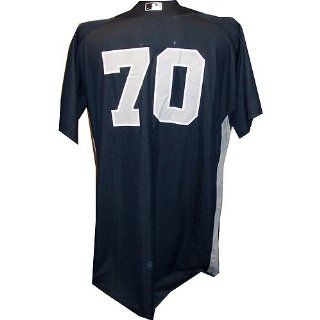 Zack Segovia #70 Yankees 2010 Spring Training Game Used Road Navy Jersey (Silver Logo) (48)   Steiner Sports Certified at 's Sports Collectibles Store