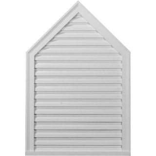 24"W x 30"H Peaked Gable Vent Louver, Functional    
