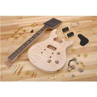 Grizzly H6083 Heirloom Guitar Kit Quilted Maple   Woodworking Project Kits  