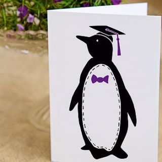penguin 'teacher' card by claire close