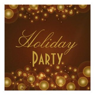 Holiday Party invitations, champagne bubbles