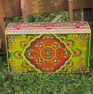 hand painted storage case by the forest & co