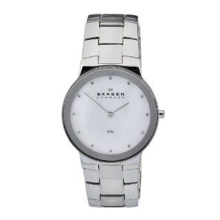 Skagen Men's 430MSSX Quartz White Dial Stainless Steel Watch at  Men's Watch store.