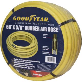 Goodyear Rubber Air Hose — 3/8in. x 50ft., 300 PSI, Model# 46545  Air Hoses   Reels