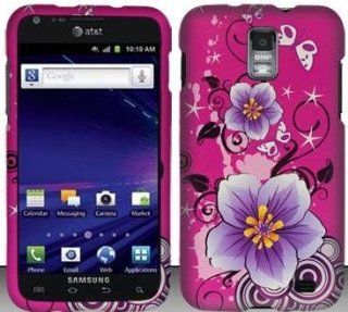 TRENDE   Hibiscus Flower Hard Snap On Case Cover Faceplate Protector for Samsung Galaxy S 2 II Skyrocket i727 Sprint + Free Texi Gift Box Cell Phones & Accessories