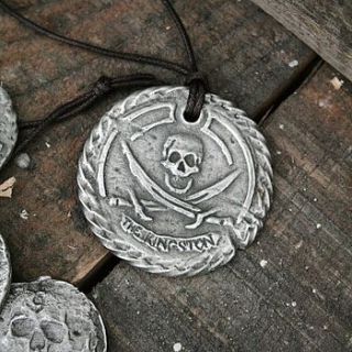 'the kingston' personalised pirate medallion by cocoa dodo