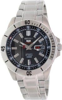 Seiko 5 Automatic Sports Grey Dial Steel Mens Watch SRP423 Seiko Watches