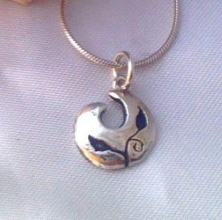 silver swirl pendant by dale virginia designs