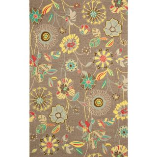 Safavieh Four Seasons 30 in x 48 in Rectangular Gray Floral Accent Rug
