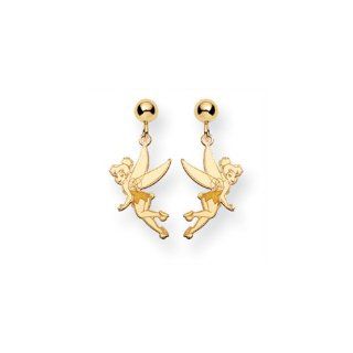 Disney's Tinker Bell Post Earrings in 14 Karat Gold Jewelry
