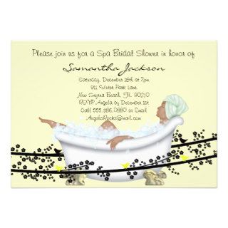 Spa Bride Bridal Shower Invite