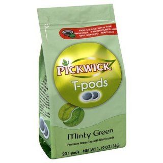 Senseo Pickwick T Pods, Minty Green, 20 Count Bags (Pack of 6)  Green Teas  Grocery & Gourmet Food