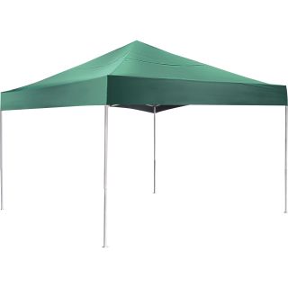 ShelterLogic Pop-Up Canopy — 12ft.L x 12ft.W, Open Top, Straight Leg, Green, Model# 22587  Pop Up Canopies