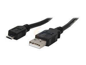 Link Depot MUSB 3 3 ft. USB A/male to Micro USB 5 pin male