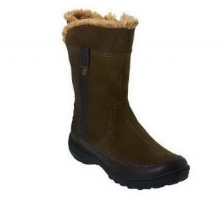 As Is Clarks Bendables Andes Fortune Water Resistant Suede Boots —