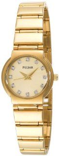 Pulsar Women's PTC426 Crystal Accented Gold Tone Stainless Steel Watch at  Women's Watch store.