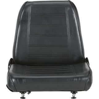 Wise Universal Bucket Seat — Black  Forklift   Material Handling Seats