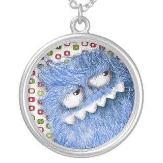 Furry Cool Monster Personalized Necklace