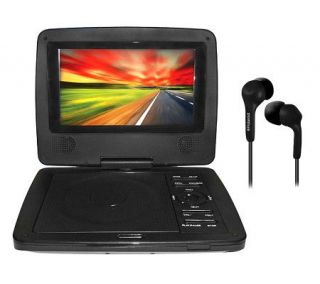 Axion 7 Portable Swivel DVD Player Bundle withHeadphones —